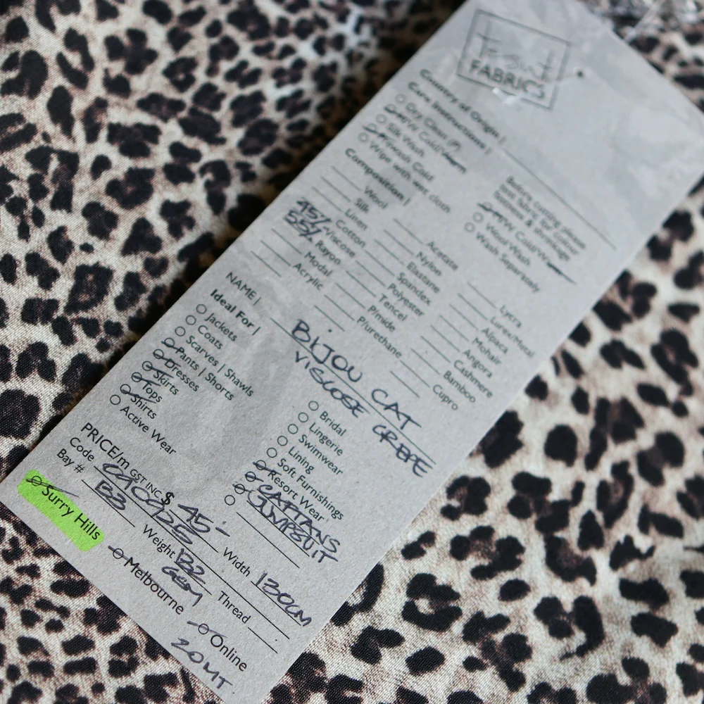 Bijou Cat Viscose Crepe - Image 3