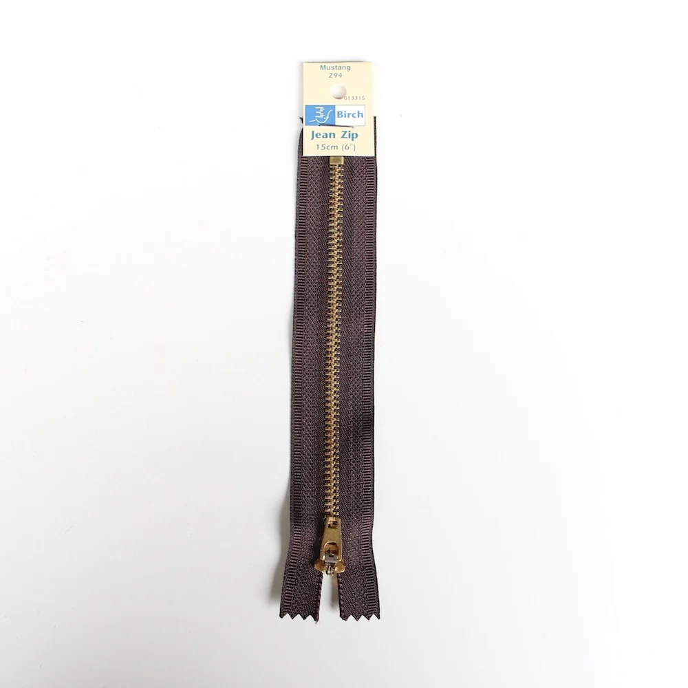 Birch - Jean Metal Zipper - 15cm