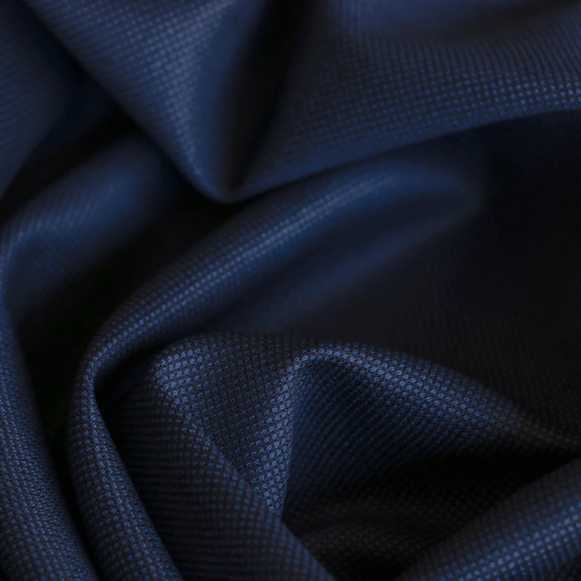 Birdseye Blu Wool Suiting - Image 2