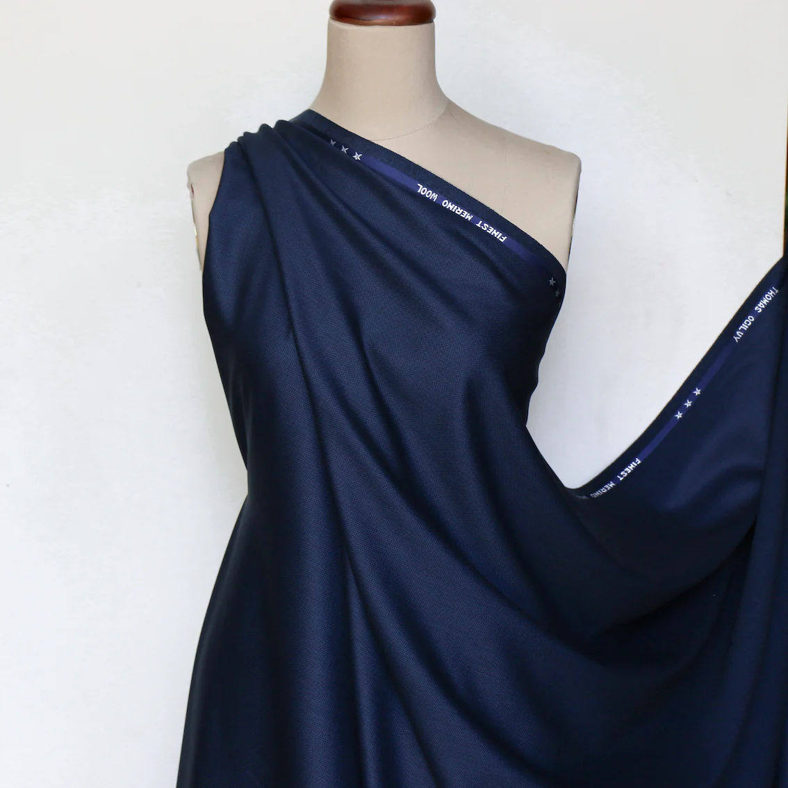 Birdseye Blu Wool Suiting - Image 6
