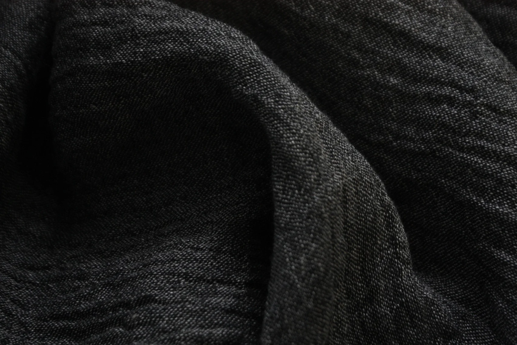 Black/Brown Crinkle Linen - Image 2