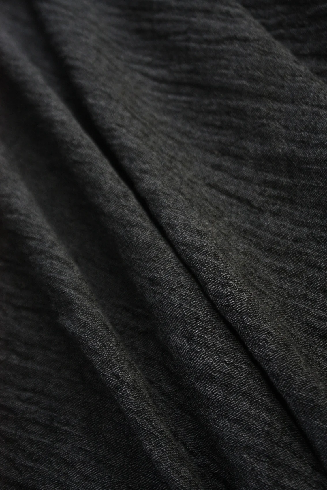 Black/Brown Crinkle Linen - Image 3