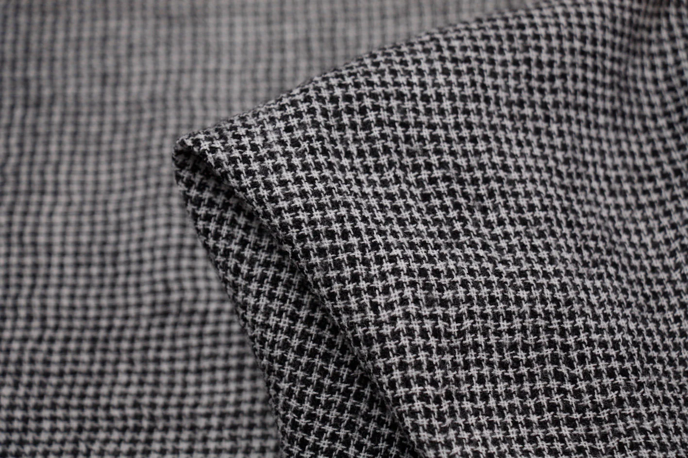 Black Check Gauze