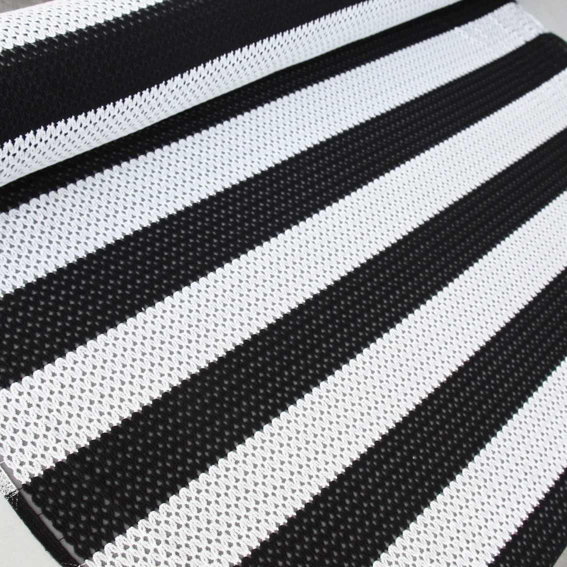 Black Cut White Embroidered Tulle - Image 4