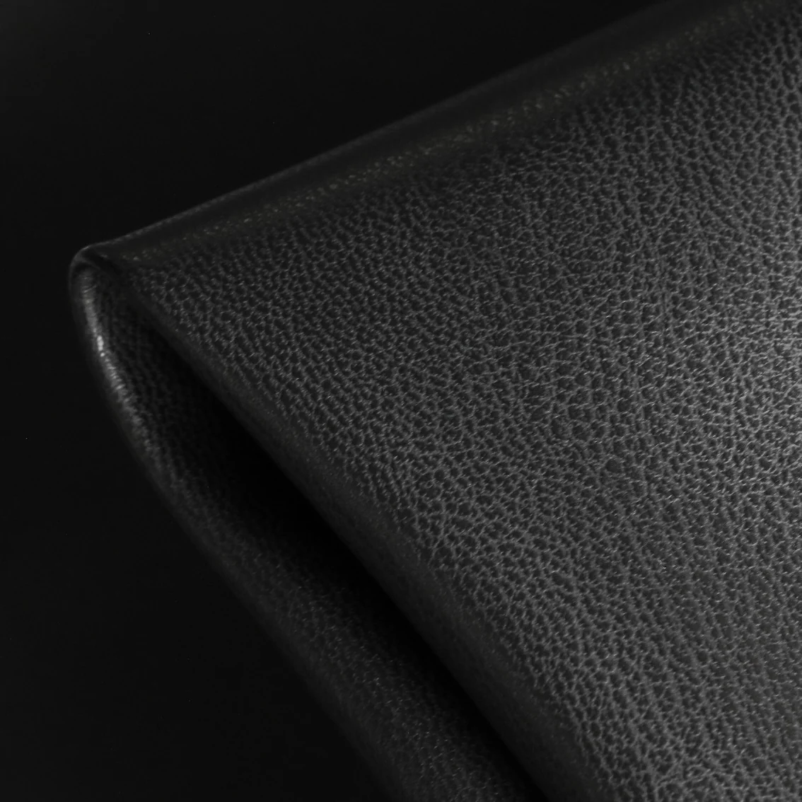 Black Faux Leather