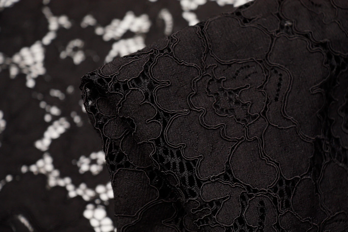 Black Floral Lace
