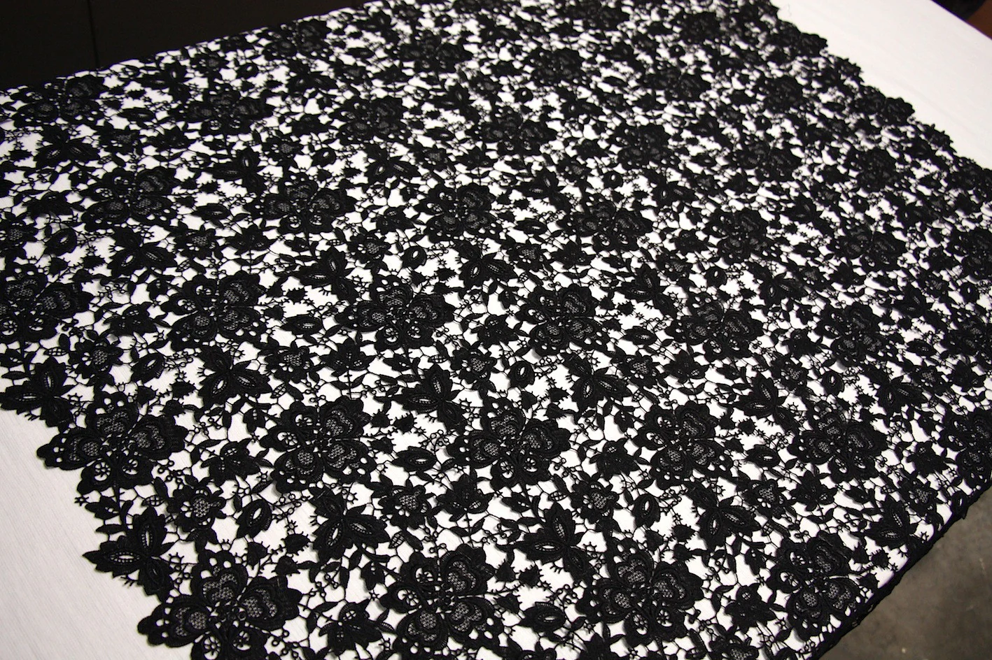Black Giselle Guipure Lace - Image 4