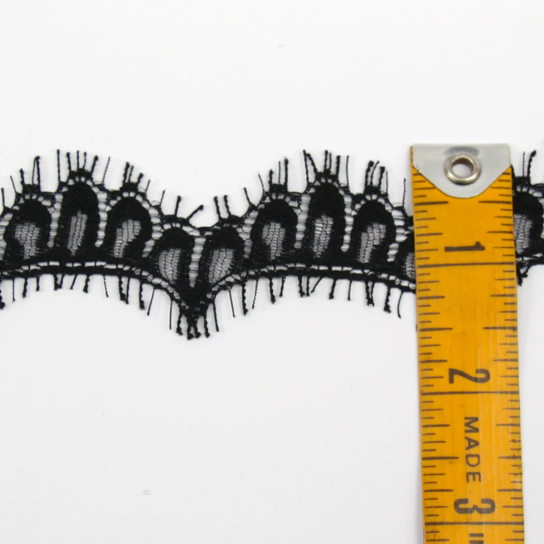 Scalloped Black Lace Trim - Image 5