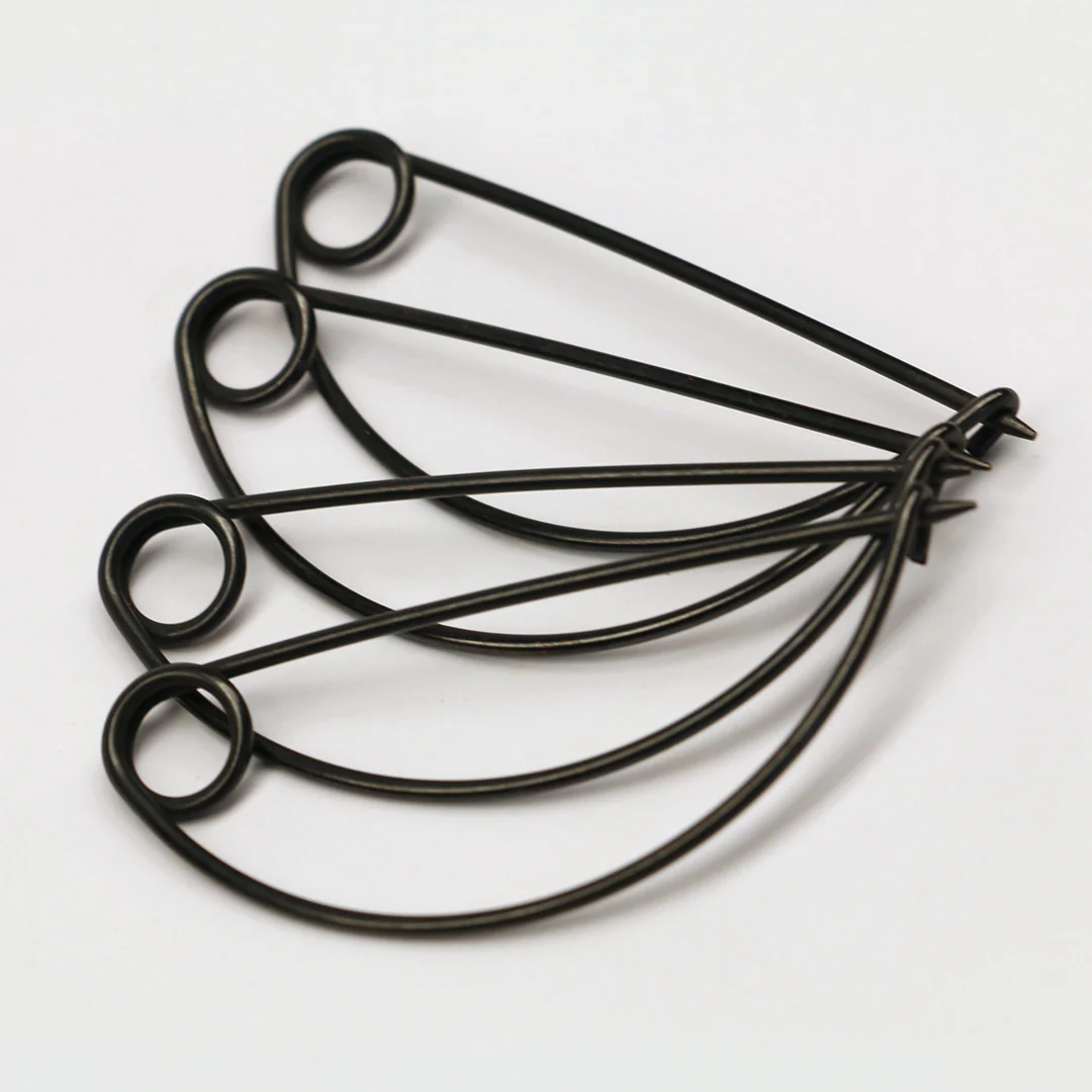 Black Nickel Curved Pin - 6cm - Image 2