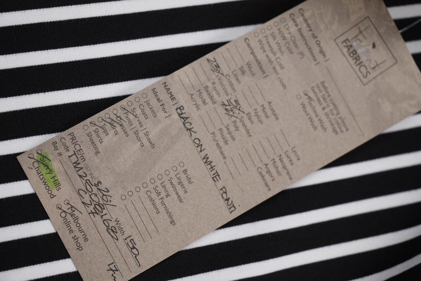Black On White Ponti - Image 3