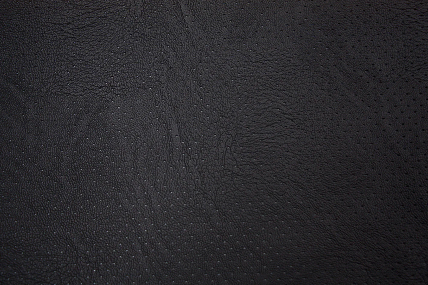 Black Perforated Faux Leather - Image 2