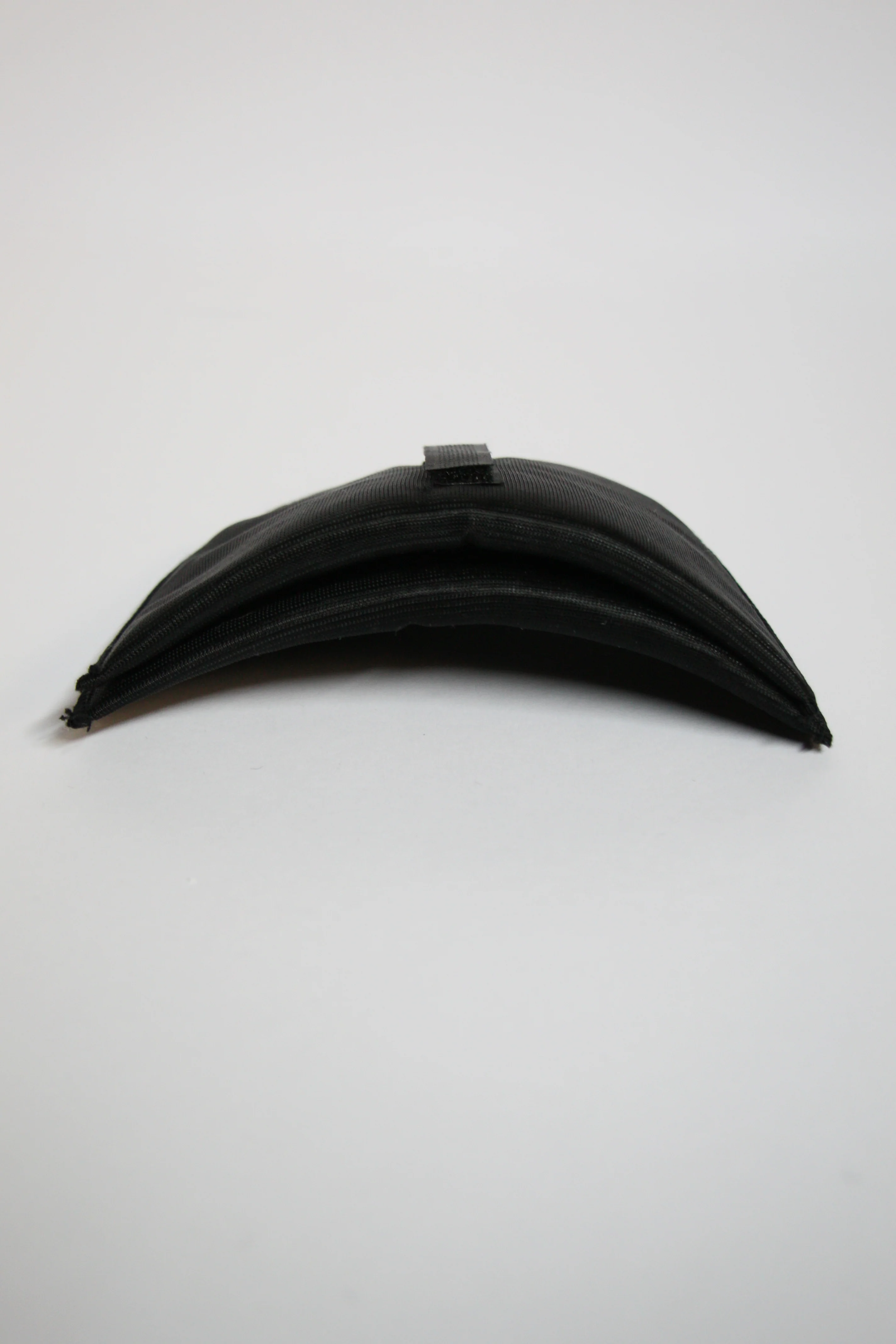 Black Covered Shoulder Pads with Velcro - 7mm - Image 2