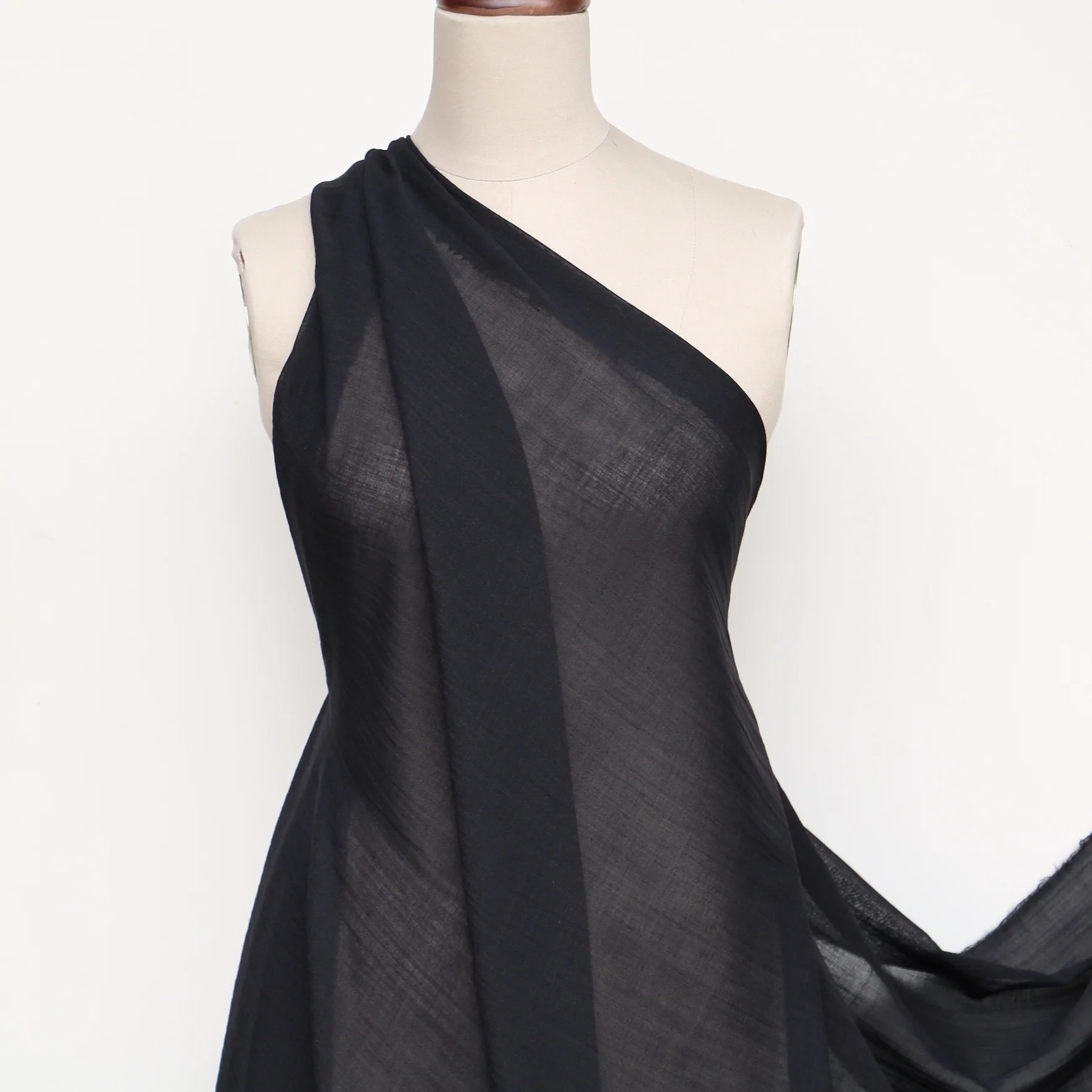 Black Ro Wool Georgette - Image 4