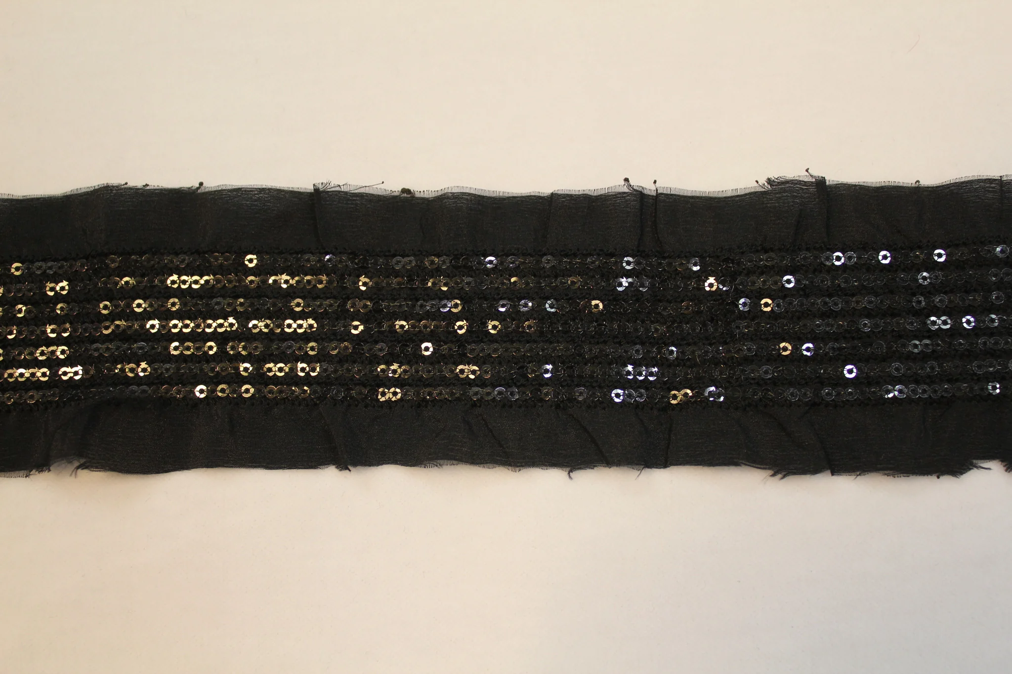 Black Sequin Trim
