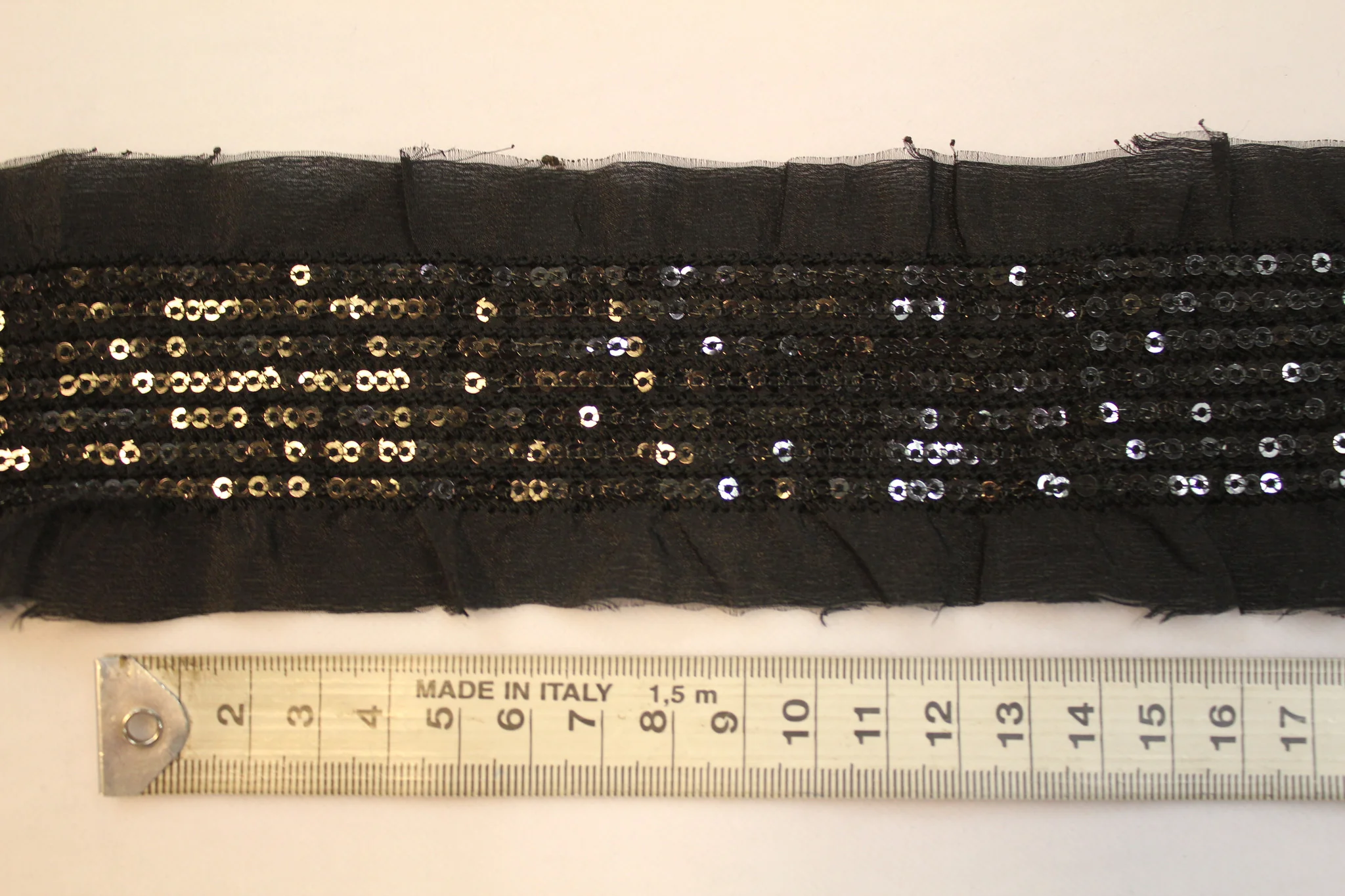 Black Sequin Trim - Image 2