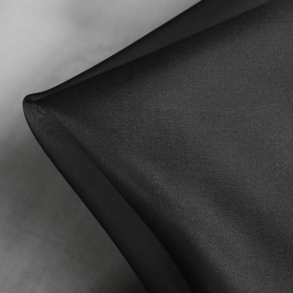 Black Silk Organza