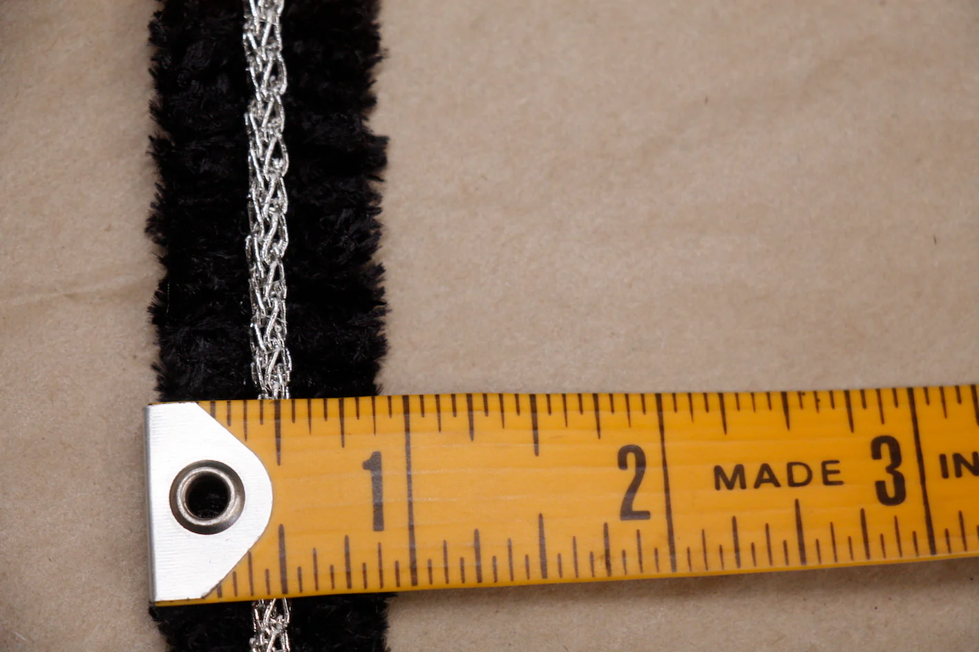 Black/Silver Chain Braid Trim - Image 3