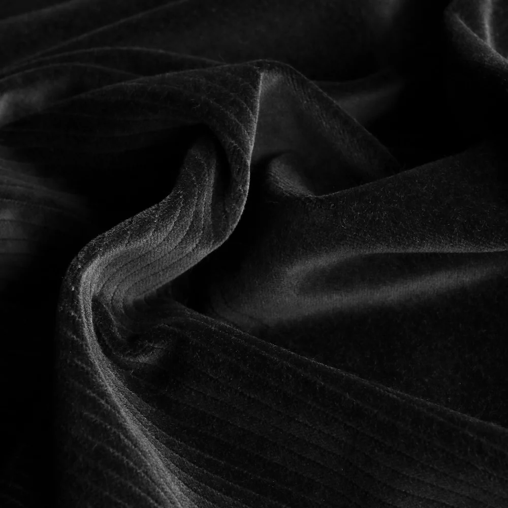 Black Velvet With Variegated Wale - Image 2