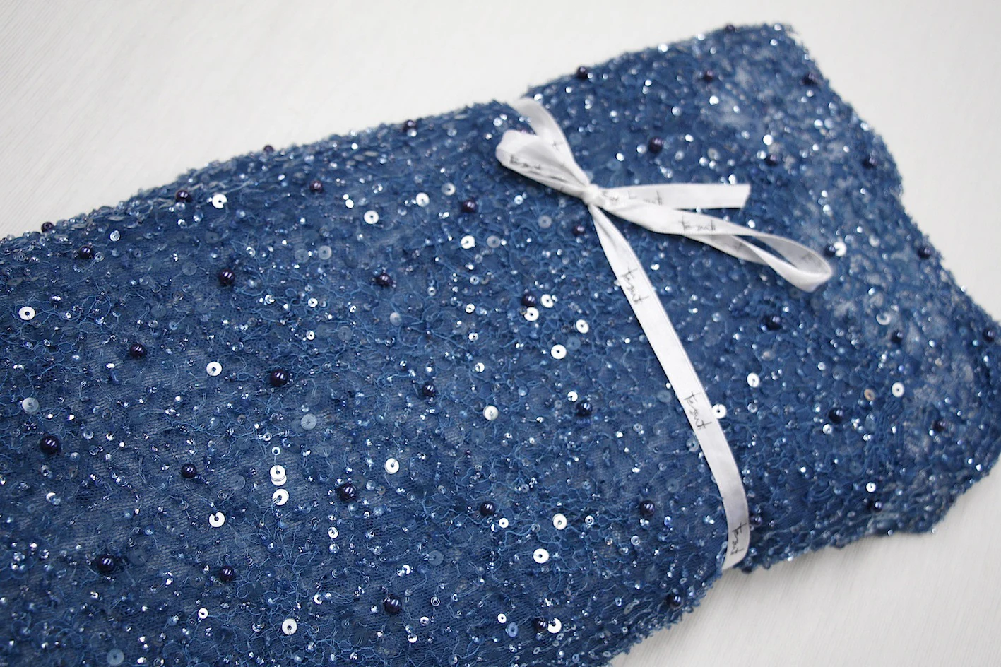 Blanche Beaded Blue Steel
