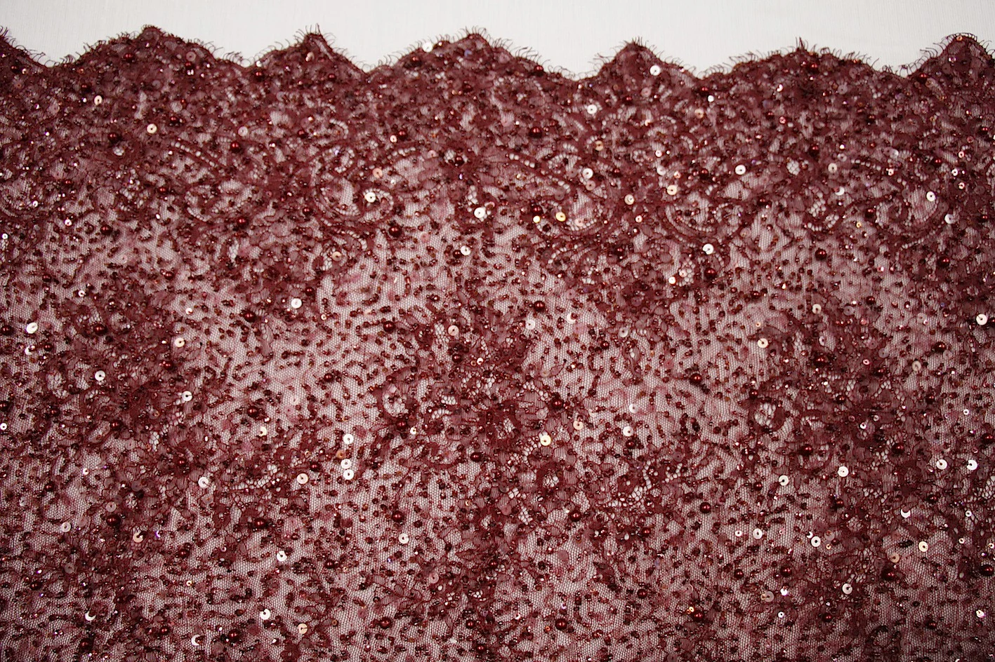 Blanche Beaded Merlot - Image 2