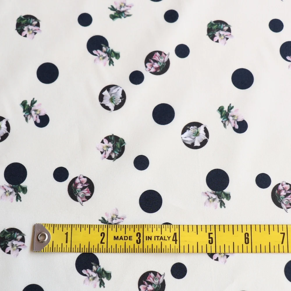 Bloomdot Ivory Cotton Poplin - Image 3