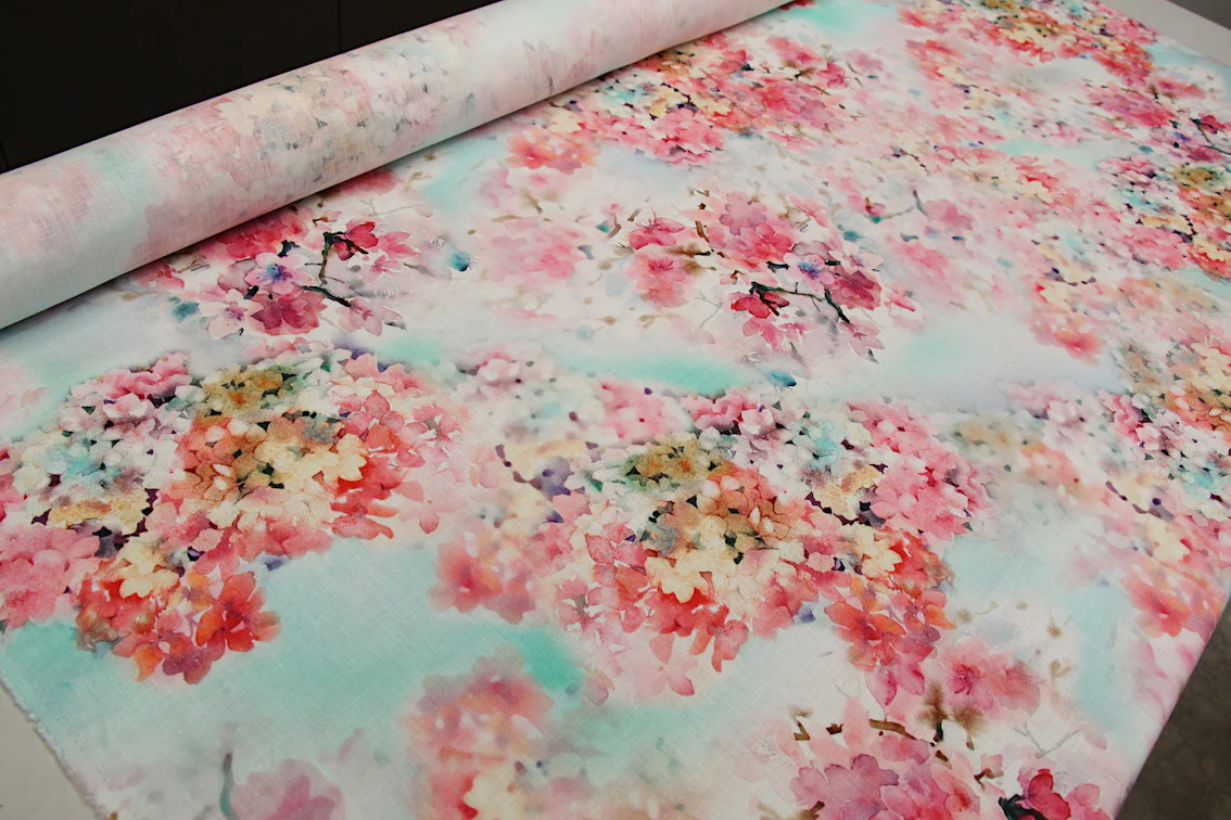 Blossom Primavera Printed Linen - Image 3