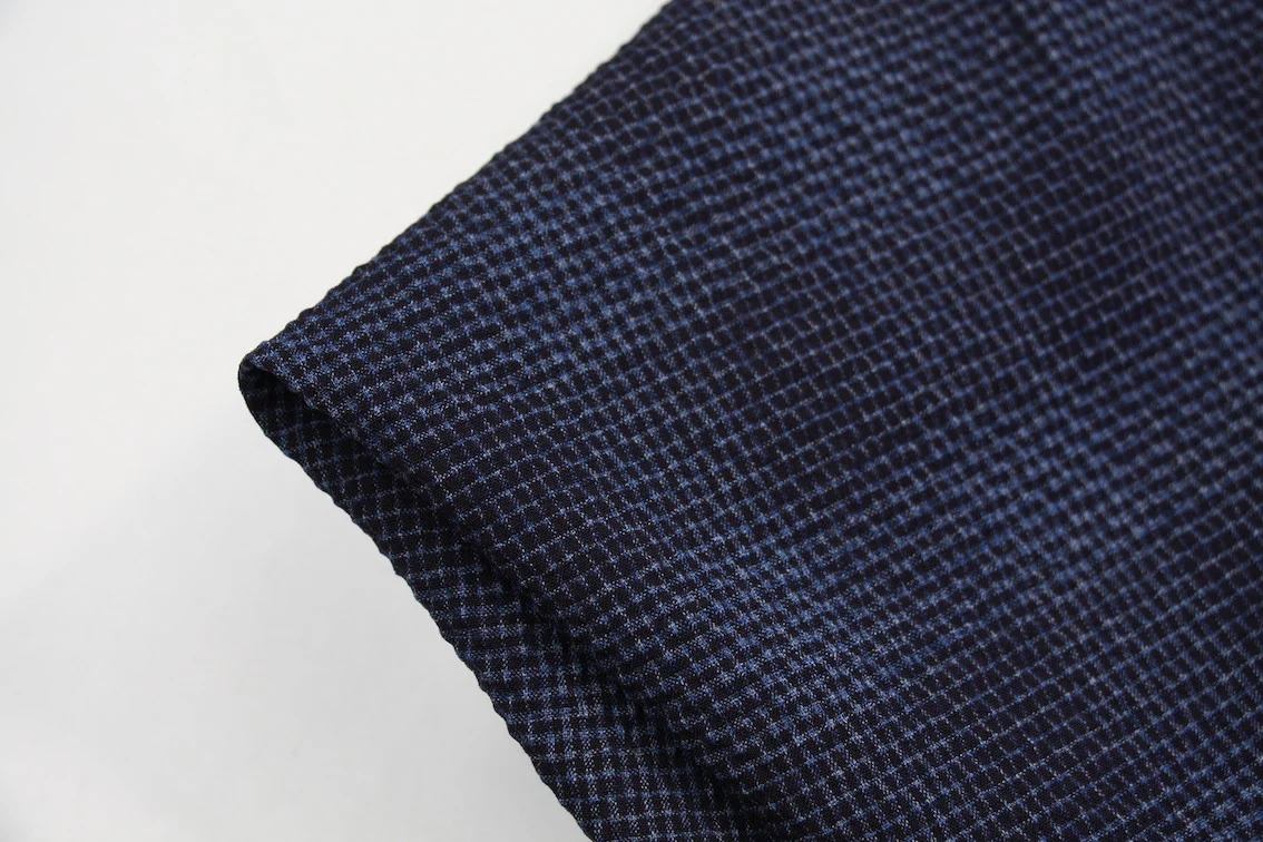Blue/Blue Check Seersucker - Image 2