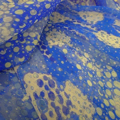 Blue Bubbled Water