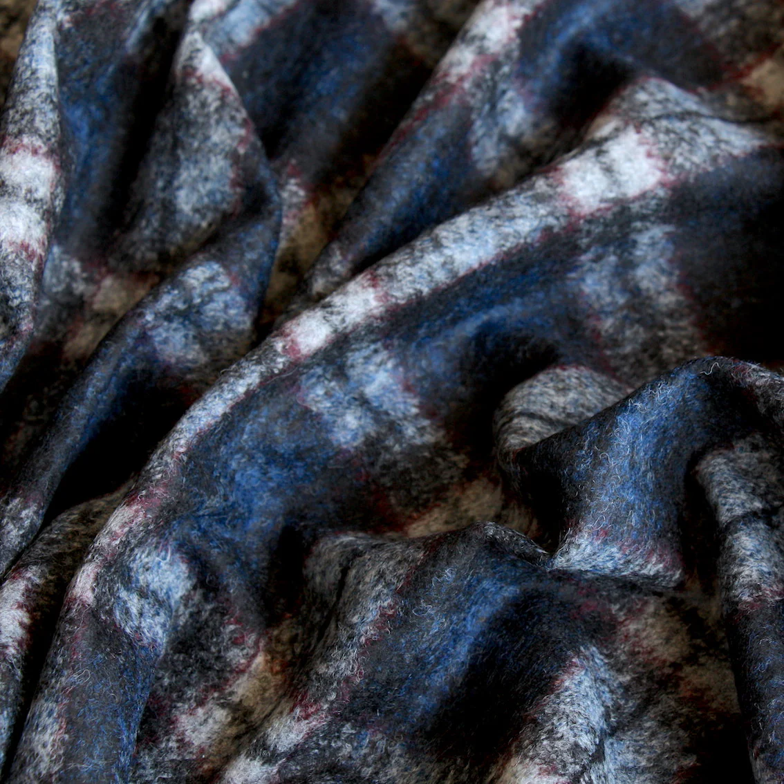 Blue Girl Check Knit - Image 2