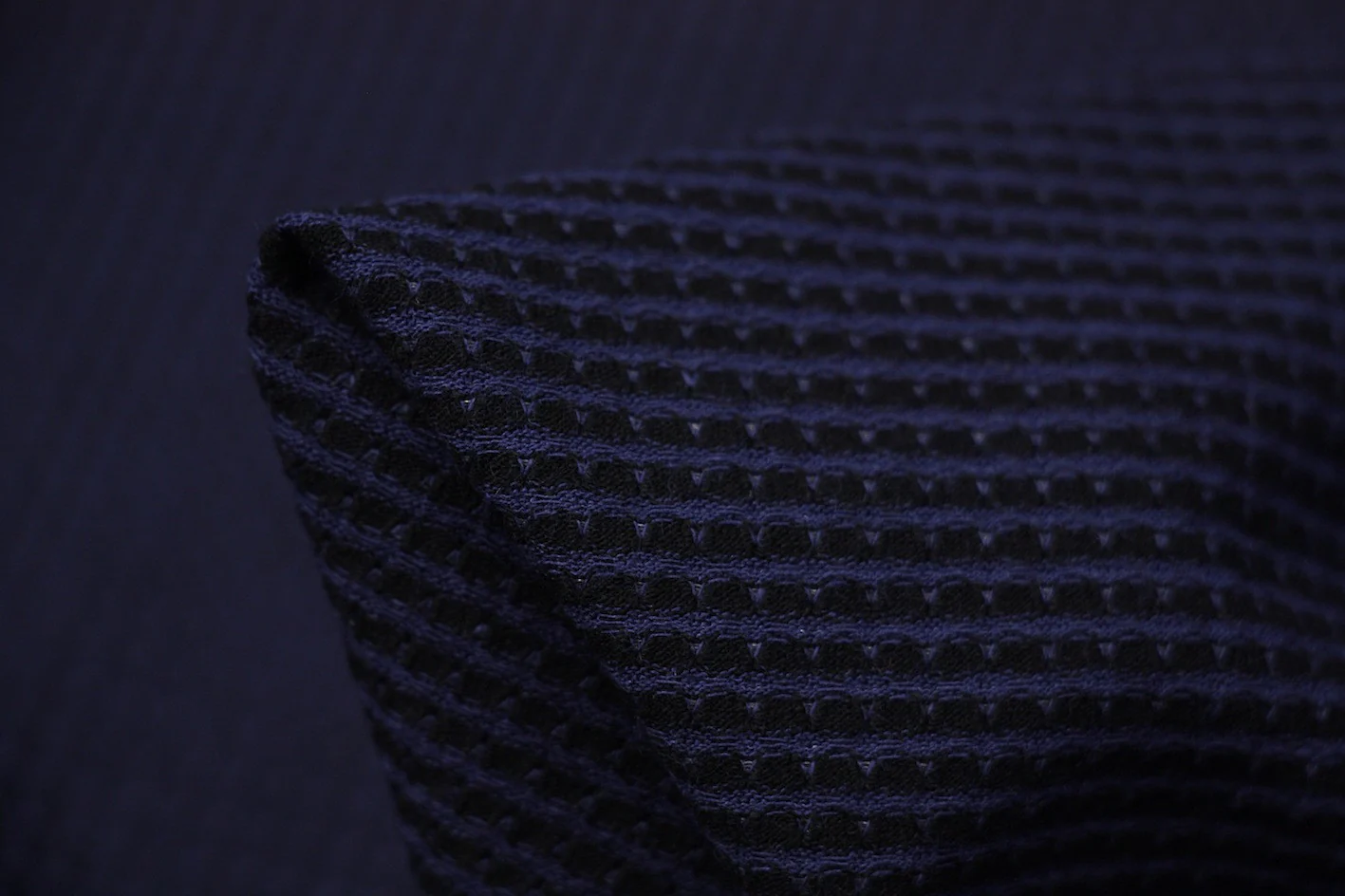 Blue Grid On Black