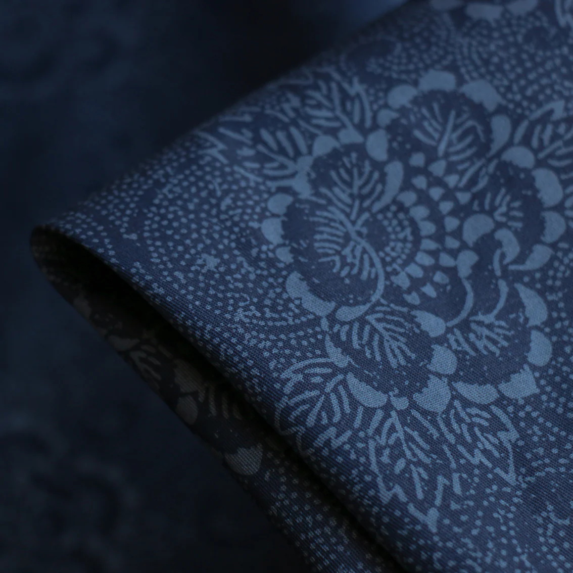 Blue/Ink Dreams Cotton Poplin