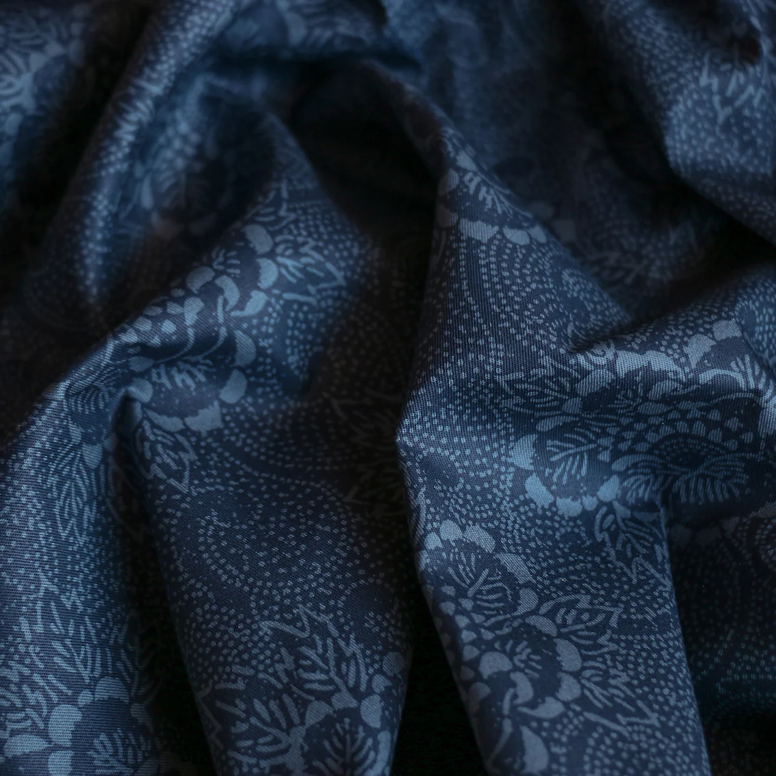 Blue/Ink Dreams Cotton Poplin - Image 2