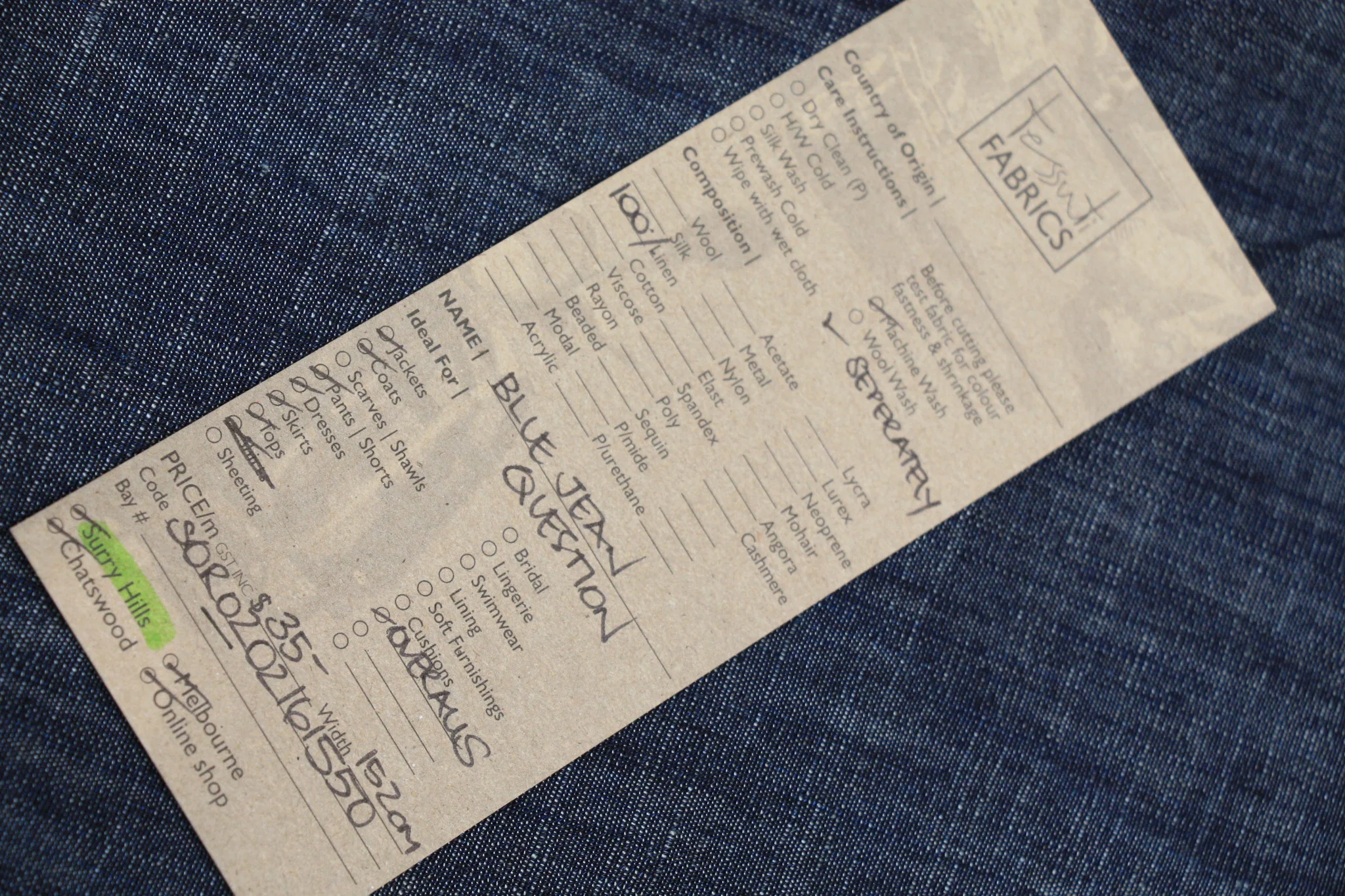 Blue Jean Question - Linen - Image 3