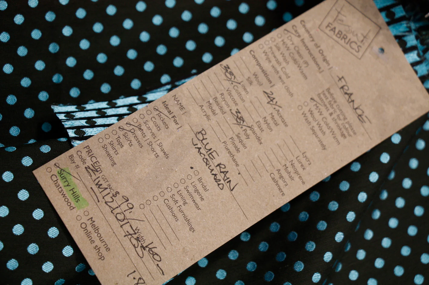 Blue Rain Jacquard - Image 3