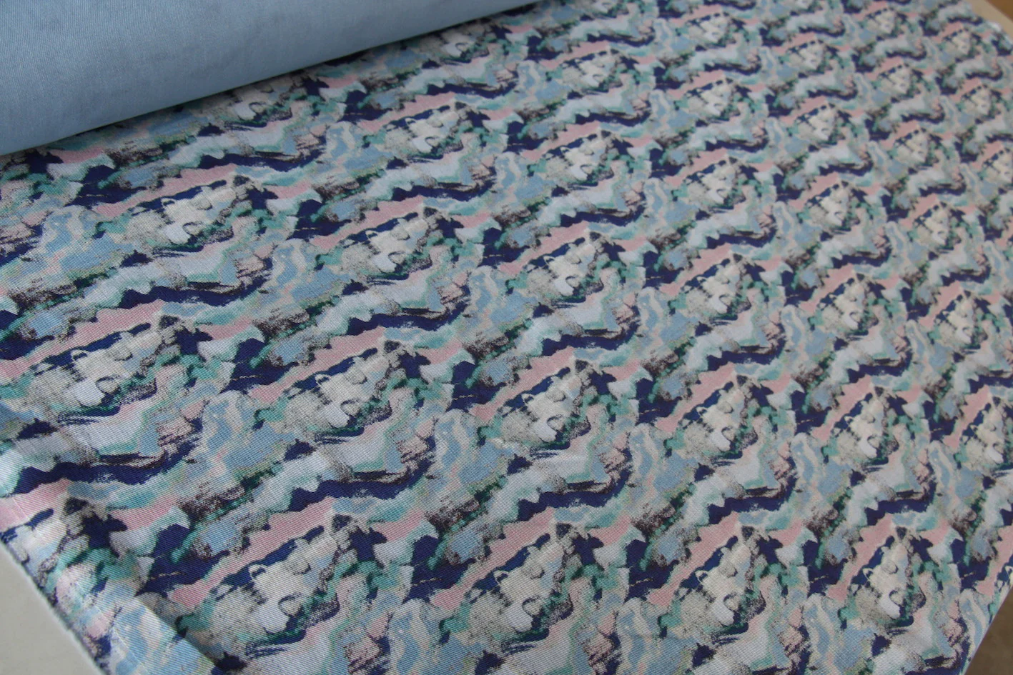 Blue Sandstorm Stretch Denim - Image 3