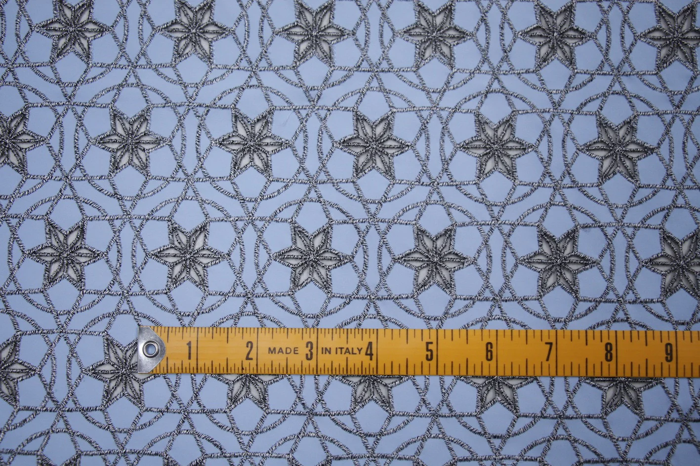 Blue Star Embroidery - Swimwear Fabric - Image 2