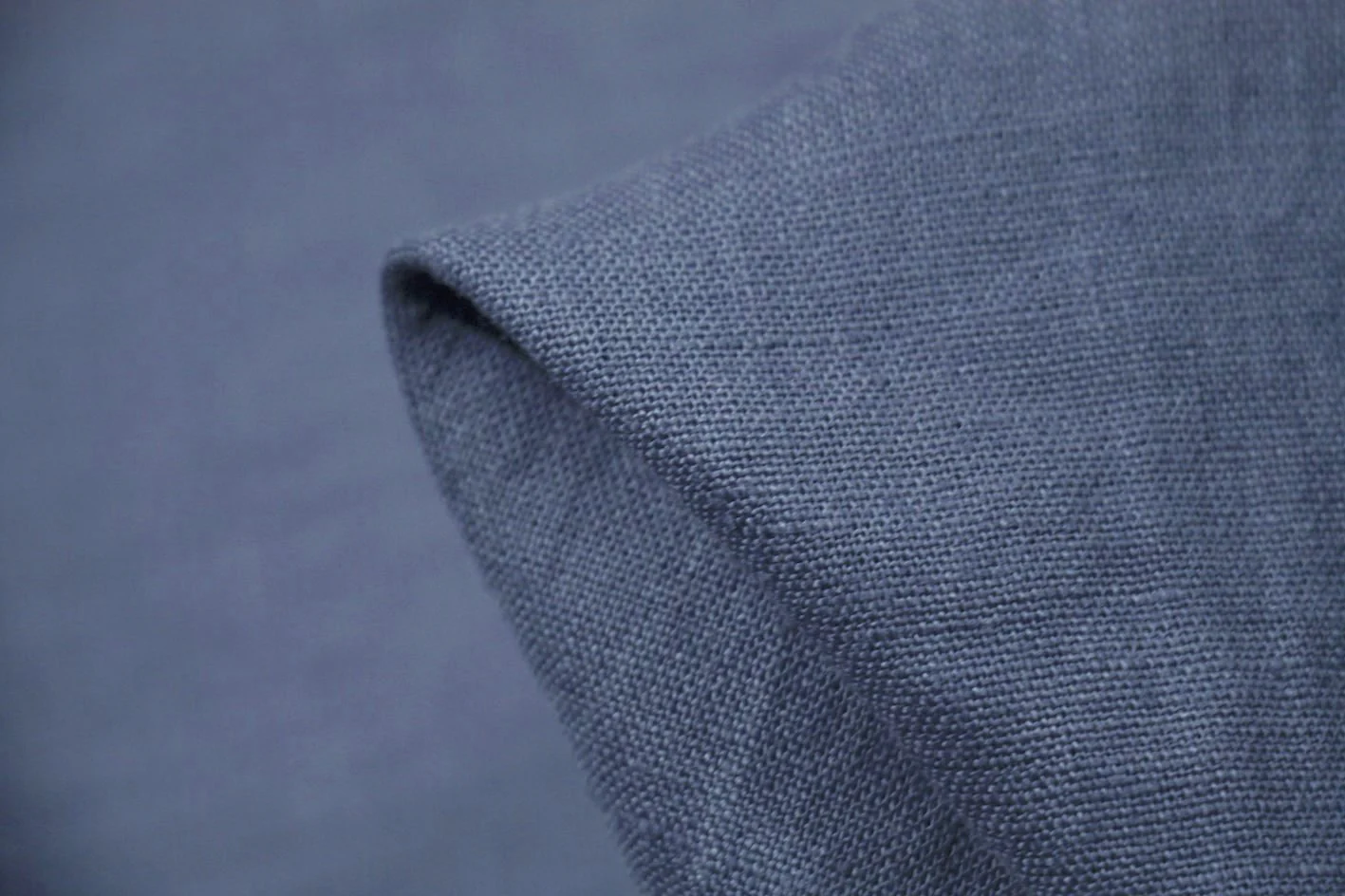 Blue Steel Washed Linen