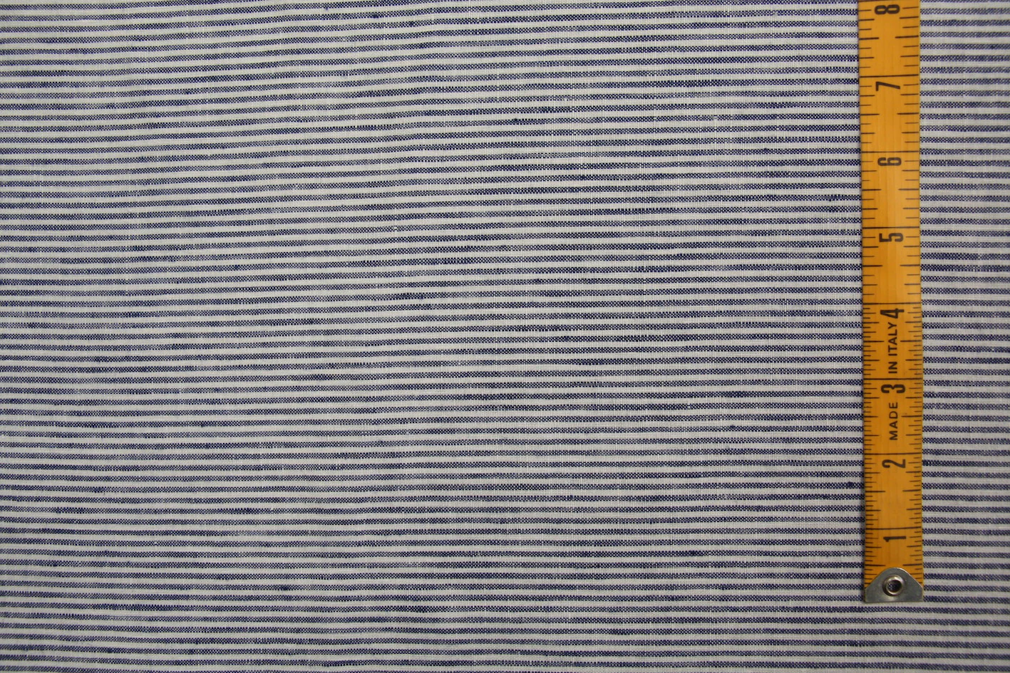 Blue Water Stripe Linen - Image 2
