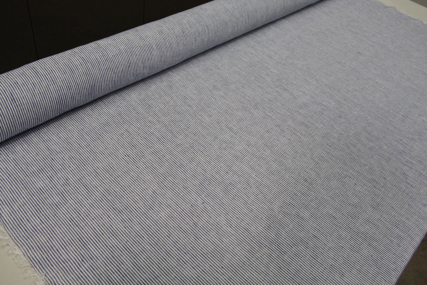 Blue Water Stripe Linen - Image 4