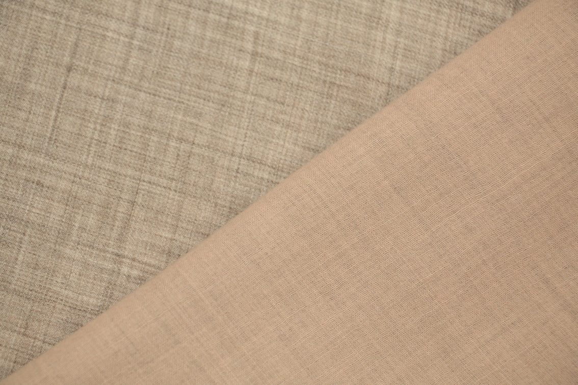 Blush/Biscuit Double Faced Wool - Image 2