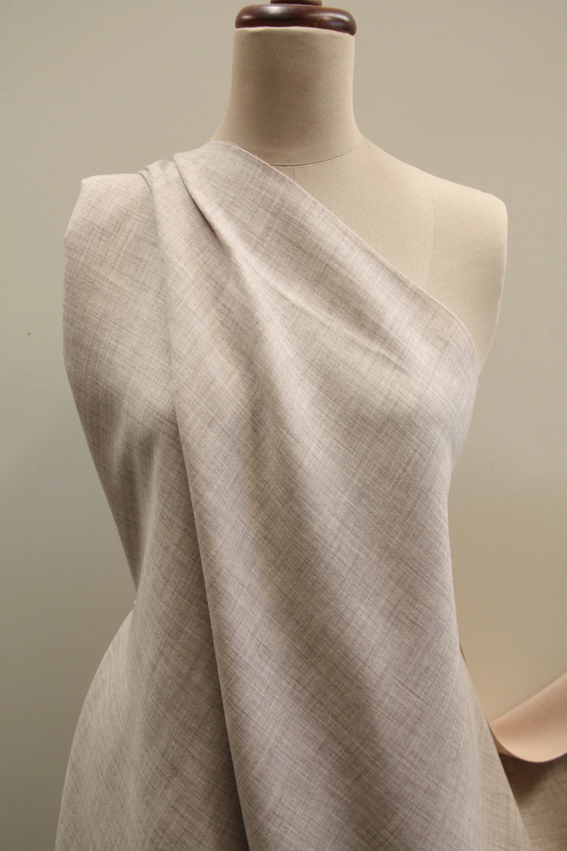 Blush/Biscuit Double Faced Wool - Image 4