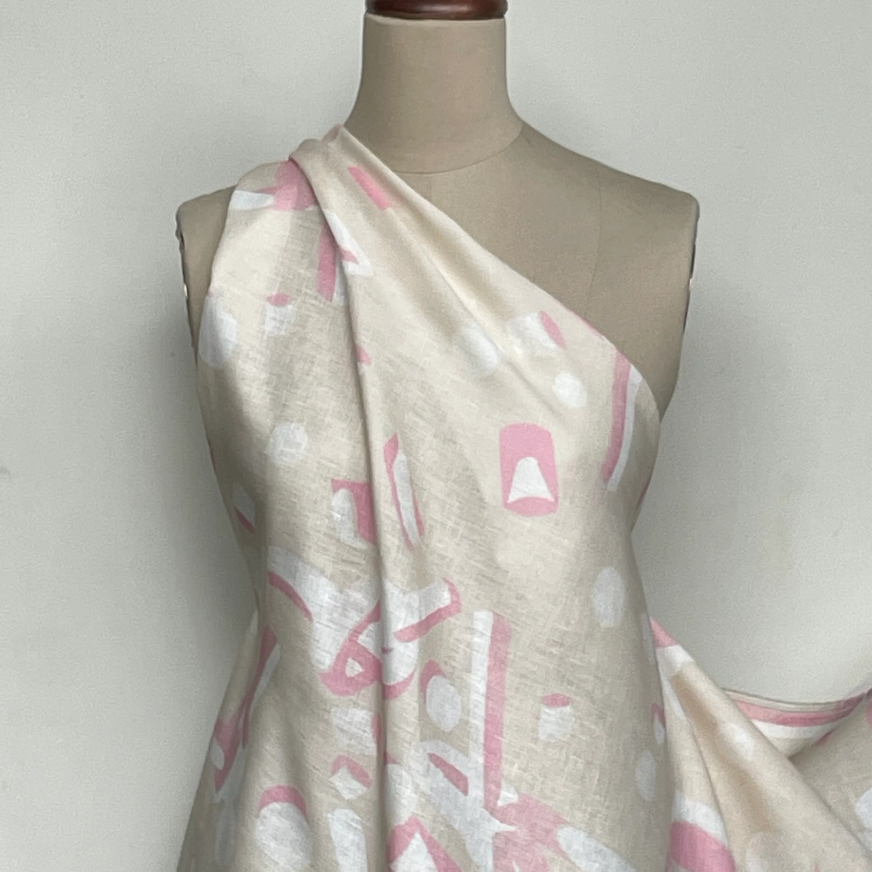 Bobbi Knot Peach/Pink Sycamore Linen - Image 5