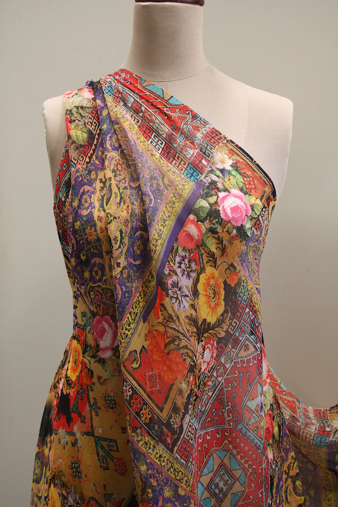 Bohemian Orange Silk Georgette - Image 5
