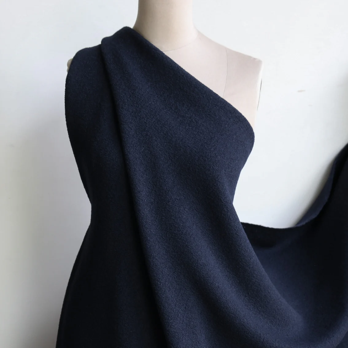 Bollito Blu Navy - Boiled Wool - Image 4