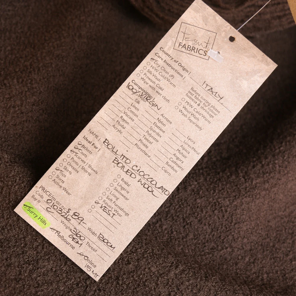 Bollito Cioccolato Boiled Wool - Image 3