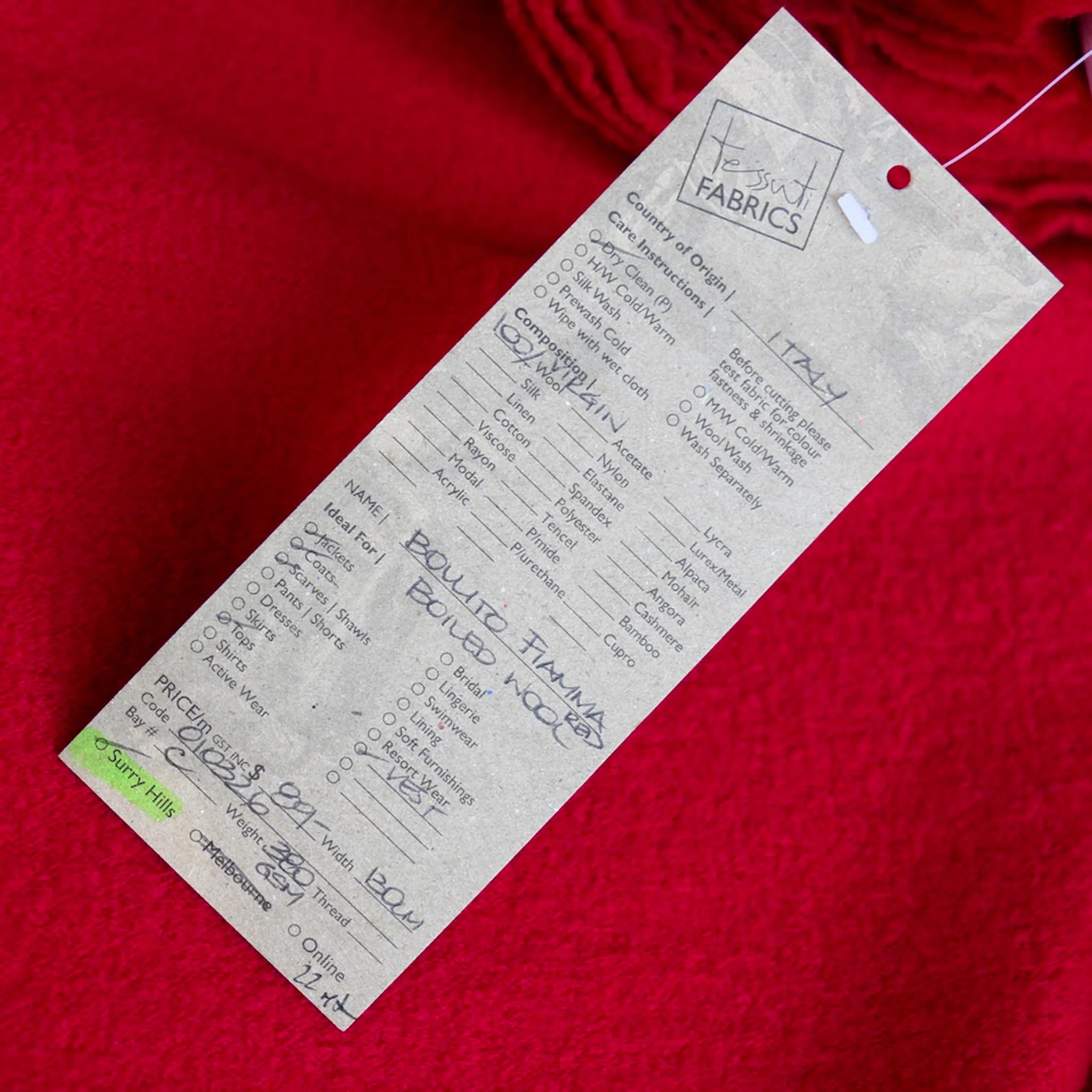 Bollito Fiamma - Boiled Wool - Image 3