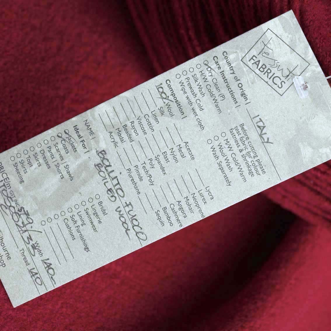 Bollito Fuoco - Boiled Wool - Image 3