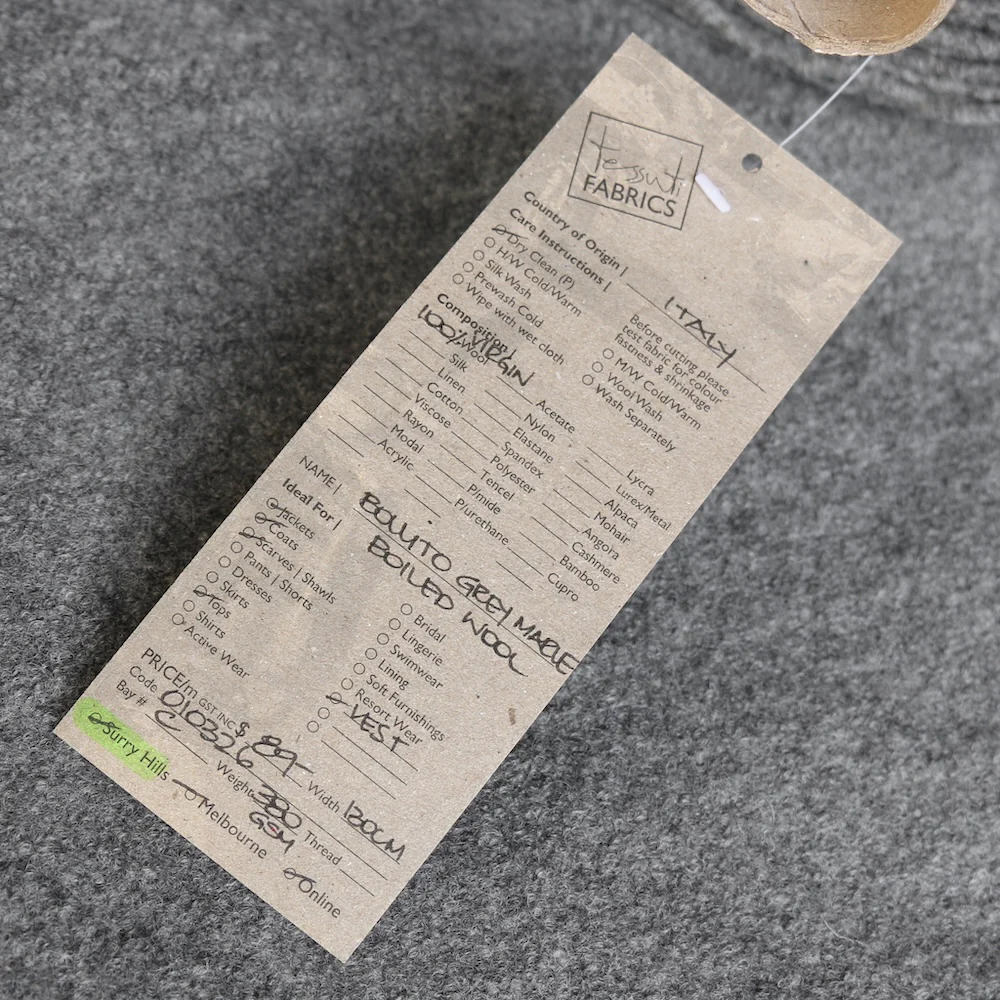 Bollito Grey Marle - Boiled Wool - Image 3