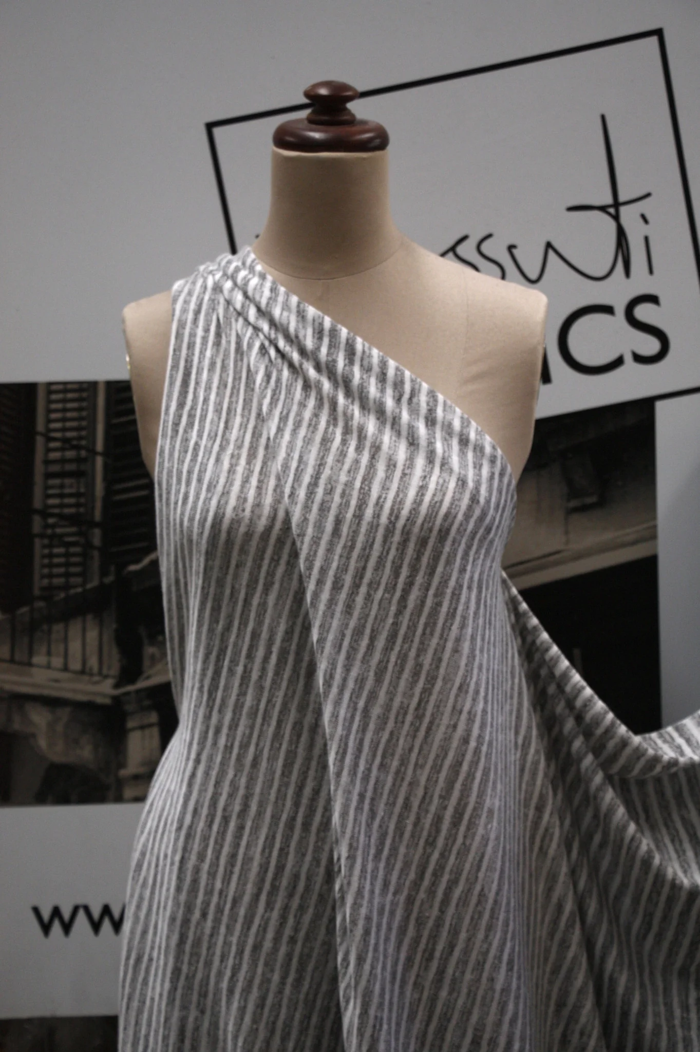 Bondi Stripe Grey - Knit - Image 5