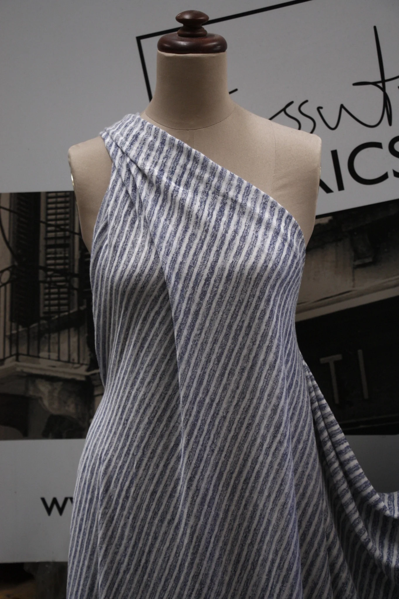 Bondi Stripe Navy - Knit - Image 5